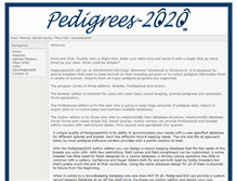 Tablet Screenshot of pedigrees2020.com